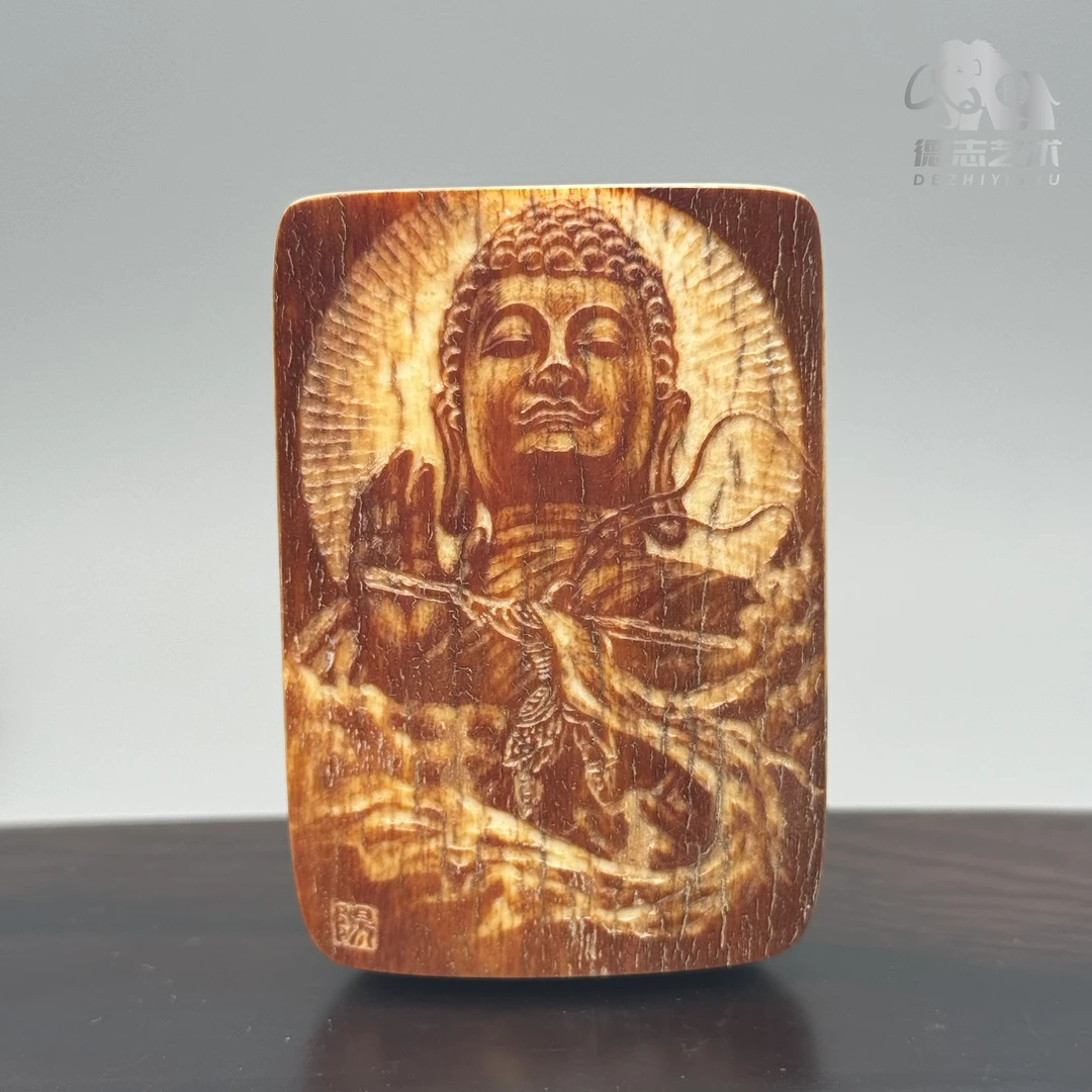 DEZHI/德志约65*45*30mm斗战胜佛孙悟空摆件猛犸牙XY(默认不打孔)