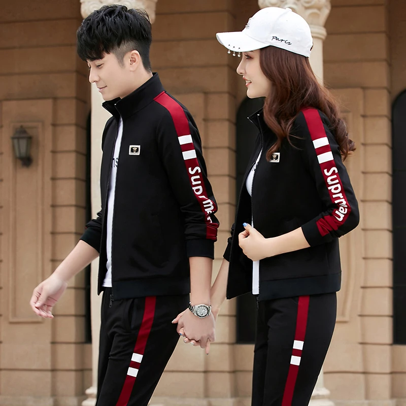 运动套装男春秋季2025新款潮流韩版运动服女情侣装运动服套装男