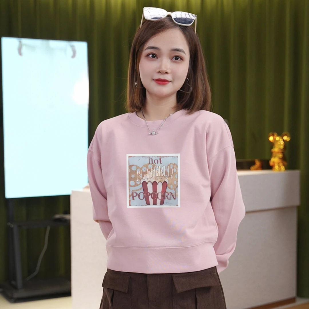 加绒加厚款长袖女秋冬卫衣女装潮流秋季运动百搭女士宽松圆领春季