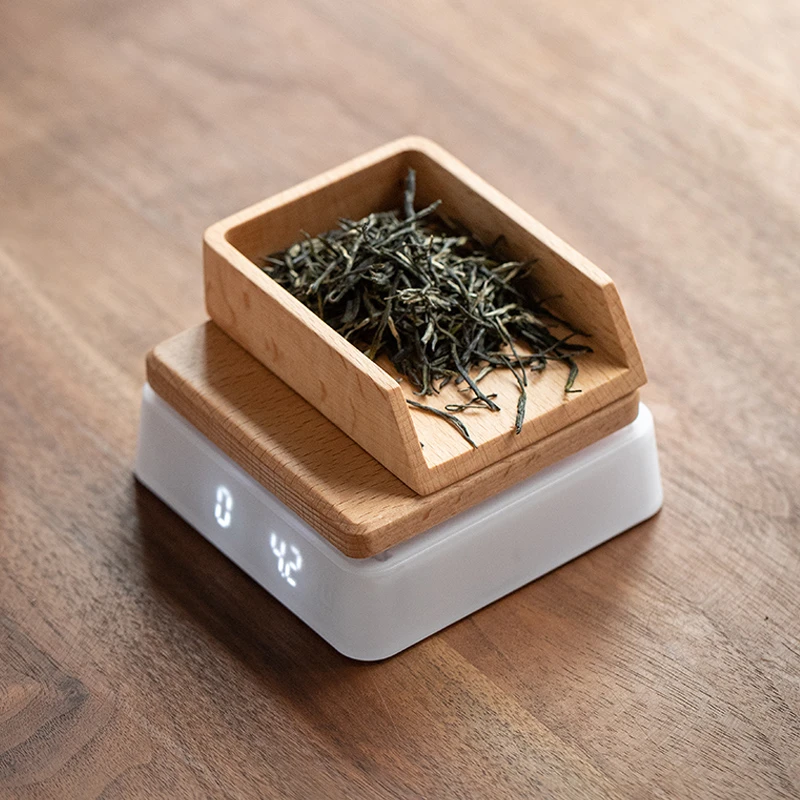 ILRECAFFE皇啡茶则实木茶叶茶道手工配件茶勺茶铲咖啡豆/粉称重台