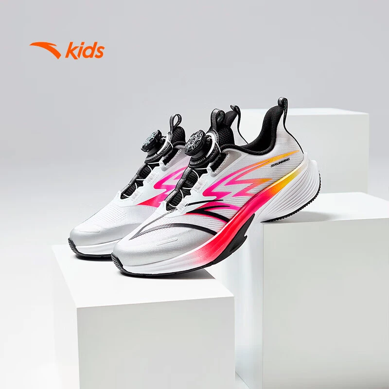 【骇浪LITE2.0】安踏kids运动鞋男大童犟弹科技旋钮扣/312435513