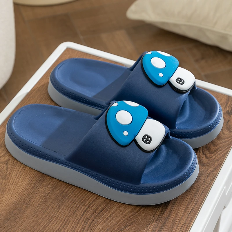 情侣夏季卡通拖鞋男士家居外穿防滑踩屎感松糕厚底高级软底拖鞋