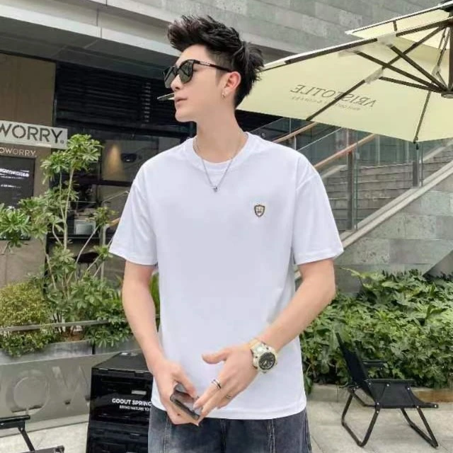 2025新款潮流时尚百搭男士经典青春夏季圆领高品质短袖T恤-8003