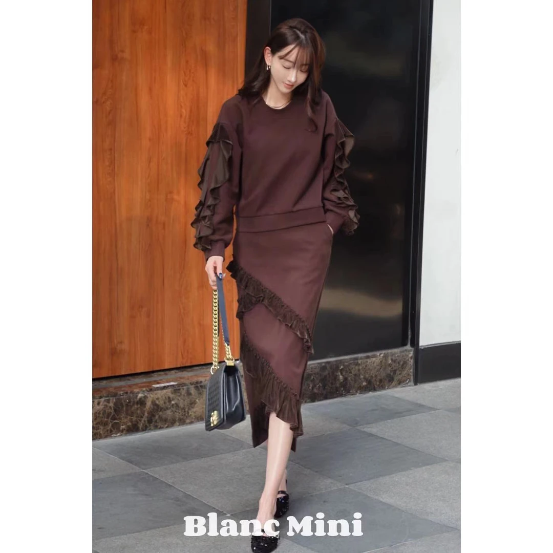 【MiNi推荐】韩系初秋穿搭时尚套装显瘦高级洋气女装JD1009