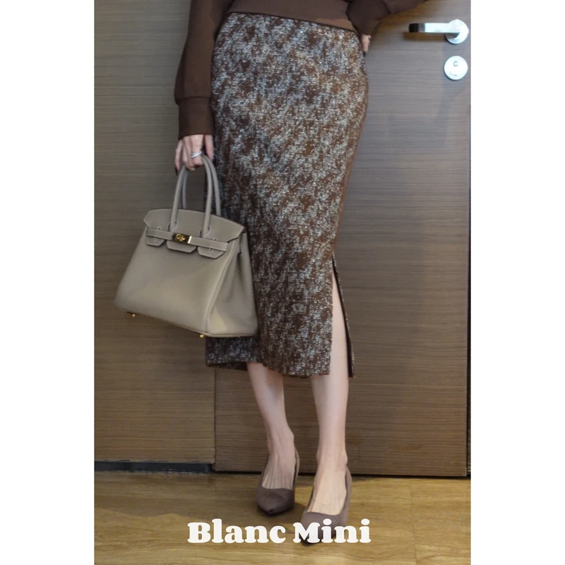 【MiNi推荐】新款时尚高级感减龄轻奢显瘦修身半身裙JD1088