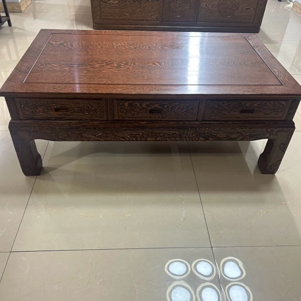 鸡翅木茶几红木沙发平几