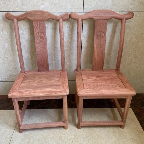 东非花梨木靠背椅  红木官帽椅 实木休闲椅儿童椅