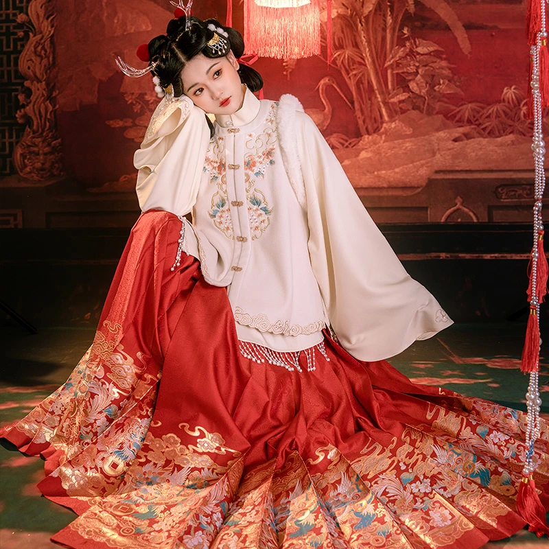 【清仓特惠】重回汉唐 金玲珑 原创汉服拜年服马面裙冬季女款日常