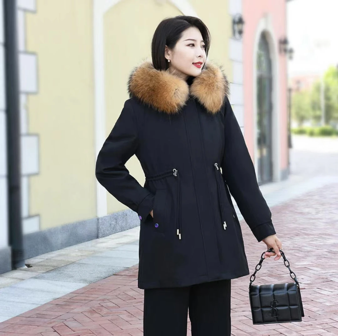 xueer服装（以直播间实物为准）时尚秋冬百搭女款冬季网红中长款