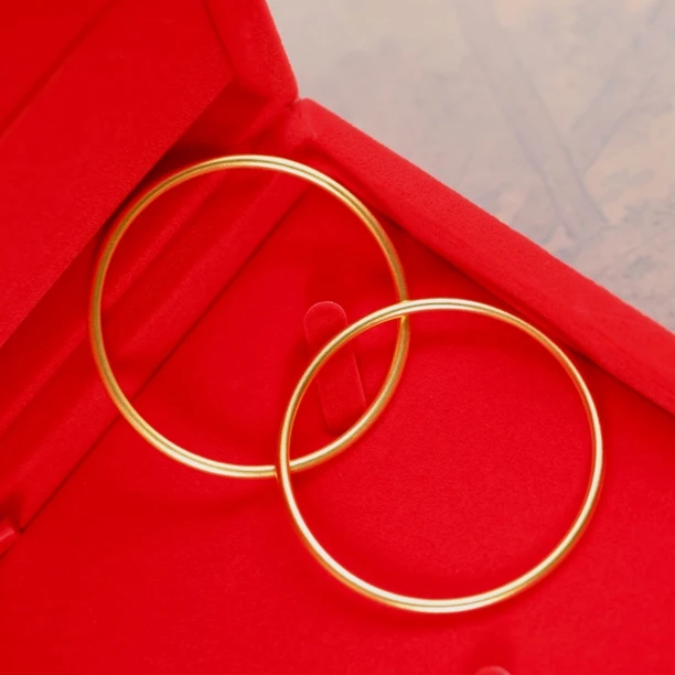 【梦如专属】百搭款素金光面手镯SY（多样性发其一）