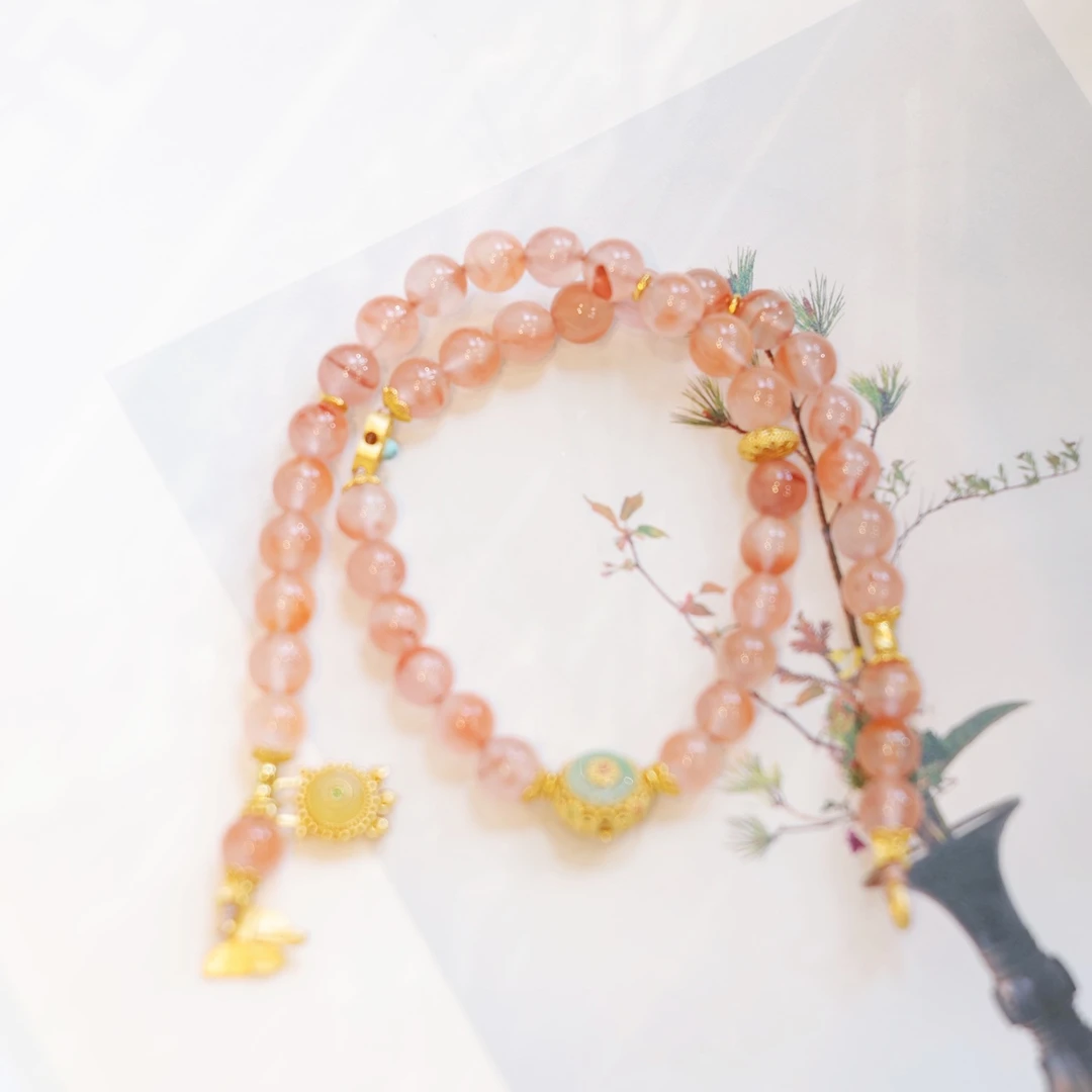 拂晓·天然南红圆珠手串HG