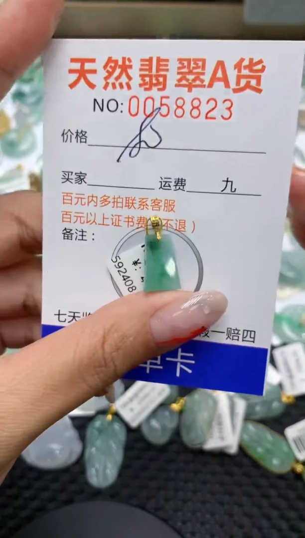 【闪购商品】翡翠颈饰18K金镶嵌11111111