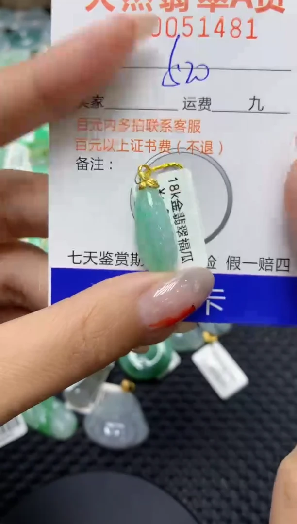 【闪购商品】翡翠颈饰18K金镶嵌11111111111
