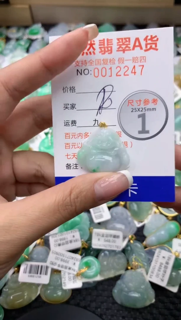 【闪购商品】翡翠颈饰18K金镶嵌11111111