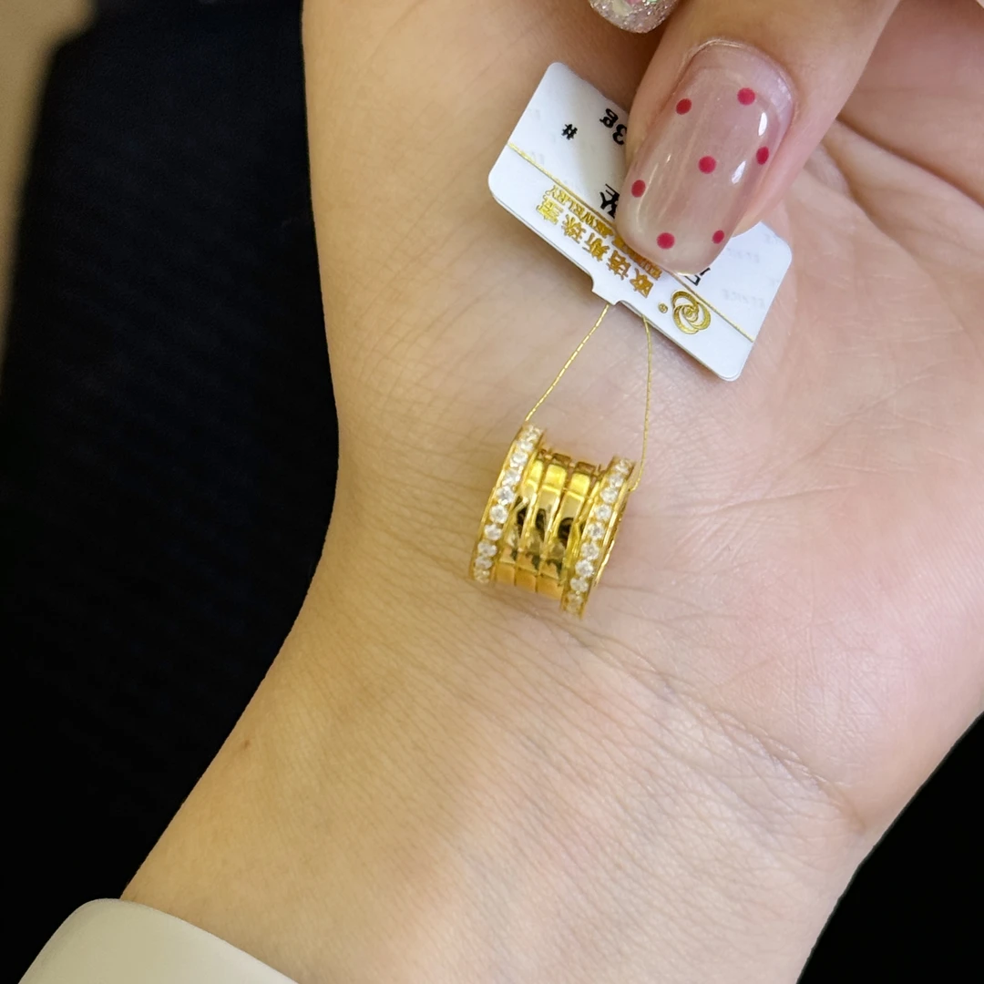 足金999 预售镶嵌弹簧小蛮腰吊坠（不含链）