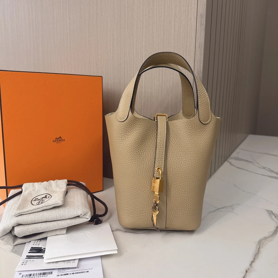 99新  孟溪专属/  Hermes 爱马仕 18菜篮子 风衣灰 B刻 #9457