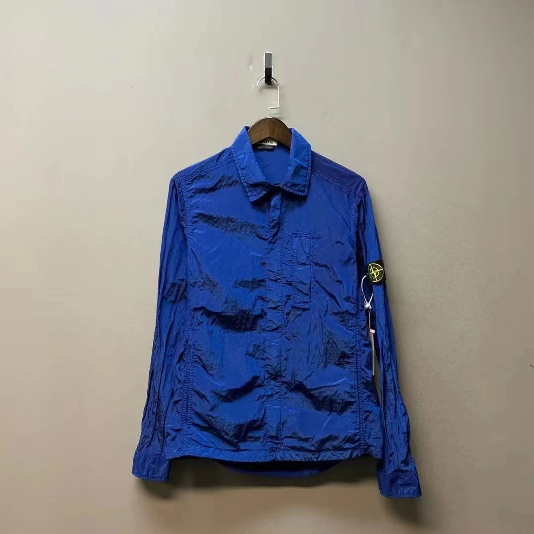 Stone island 石头岛/02479/18ss皇家蓝金属尼龙外套 M码