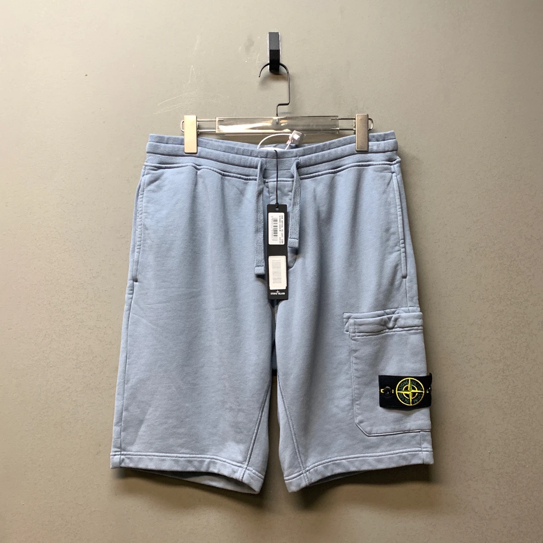 Stone island 石头岛/01656/雾霾蓝单口袋短裤 全新带吊M码