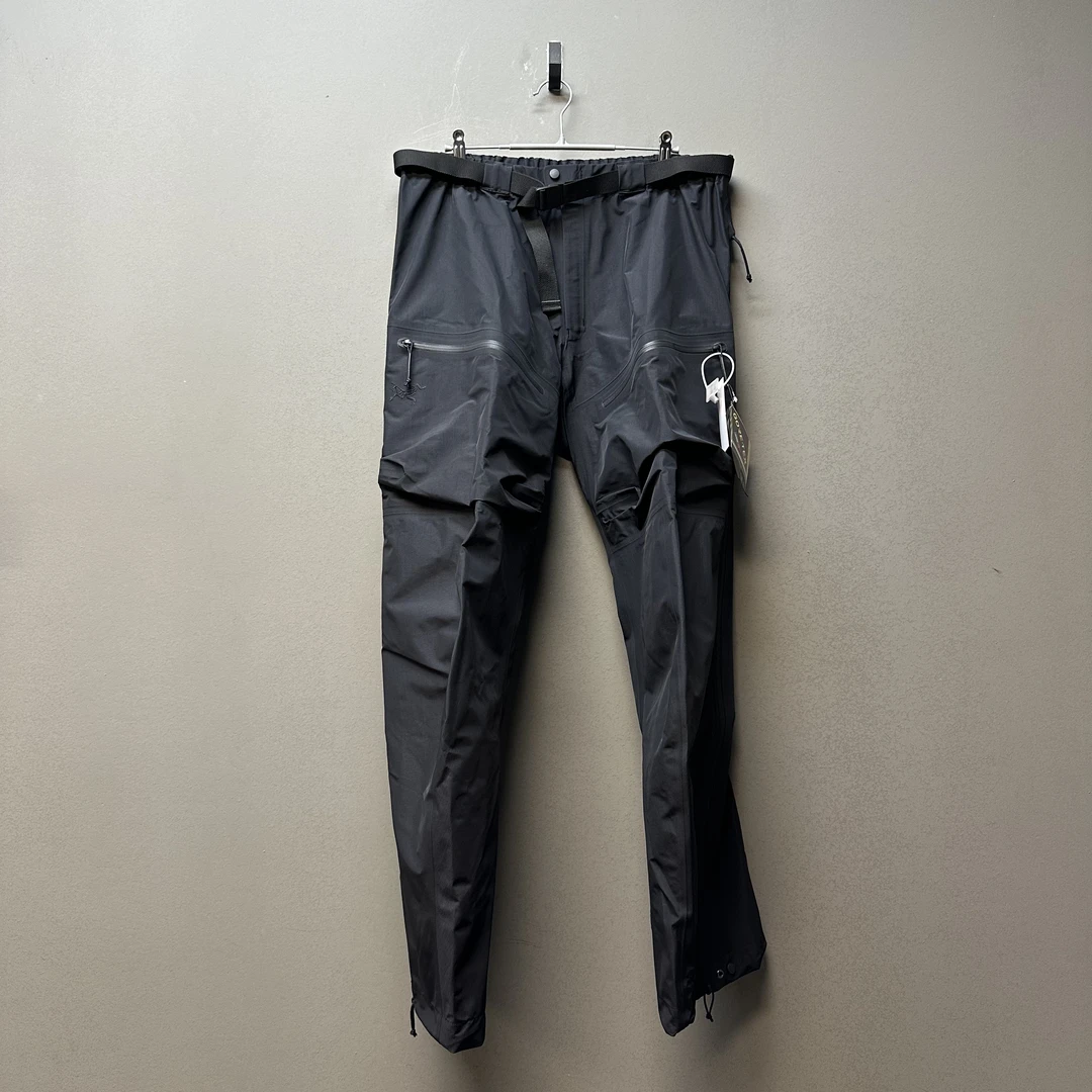 Arcteryx 始祖鸟/07436/军鸟Alpha 硬壳冲锋裤 黑色 全新带吊 XL