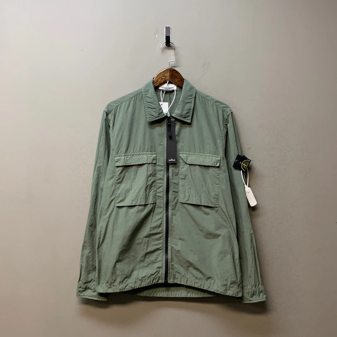 Stone island 石头岛/07722/薄款尼龙鼠尾草双口袋外套 M码