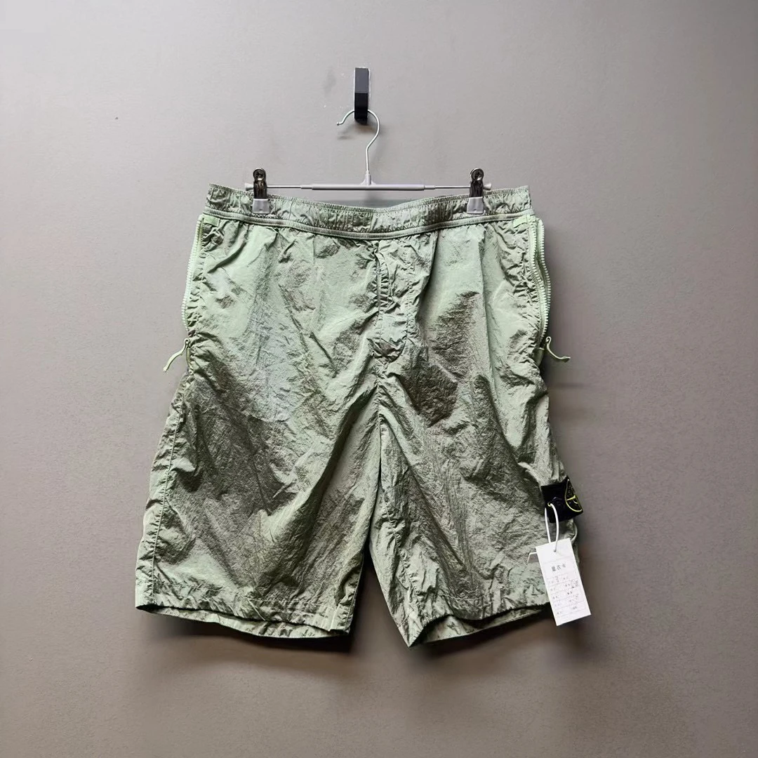 Stone island 石头岛/06400/水草色金属尼龙短裤 尺码34