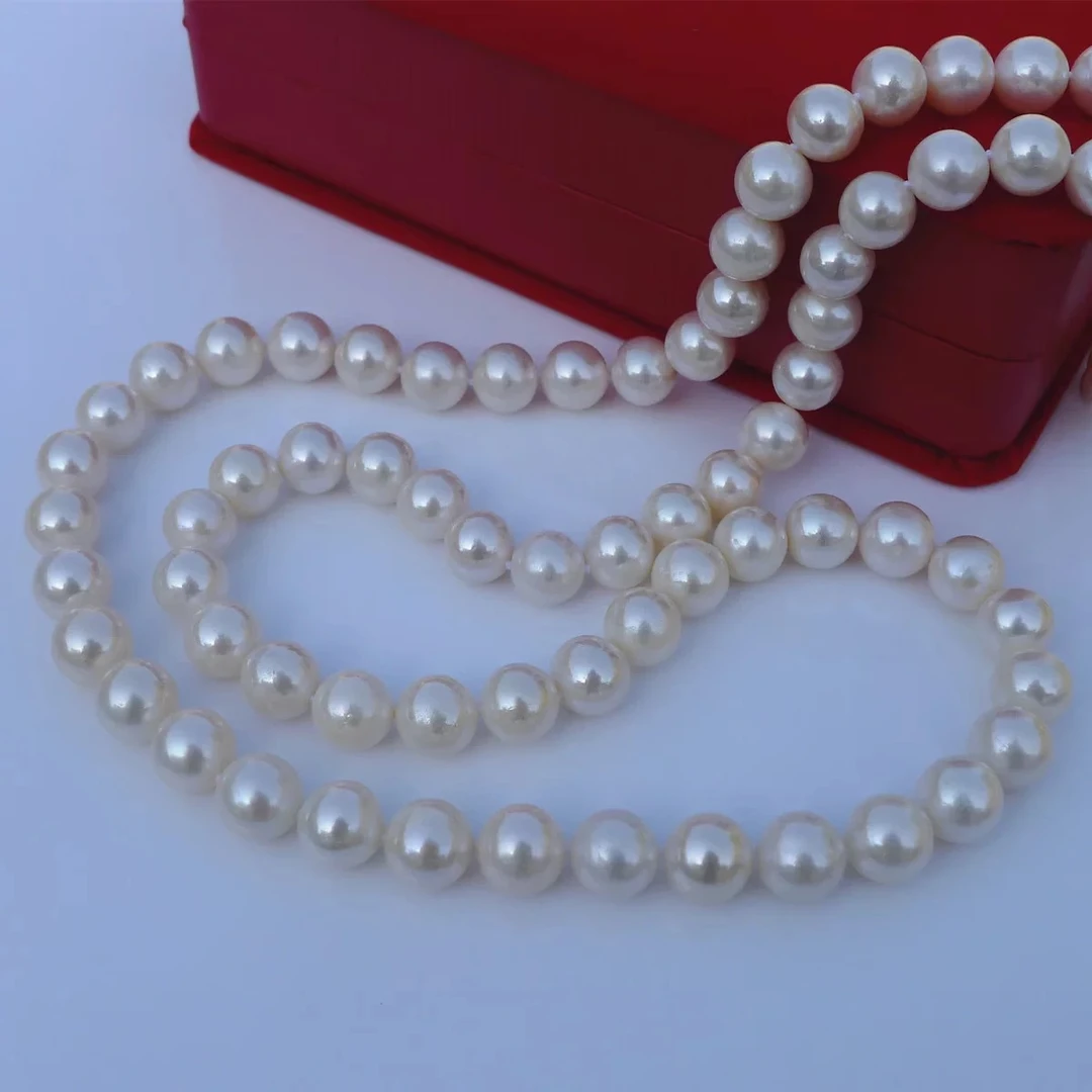 【WE-Z3911】 9-11mm天然淡水珍珠100公分毛衣链长款小香风气质长链