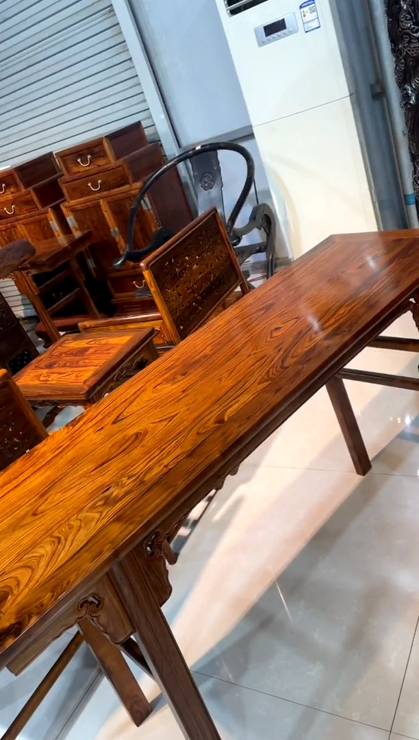 【闪购商品】木头长140平头案