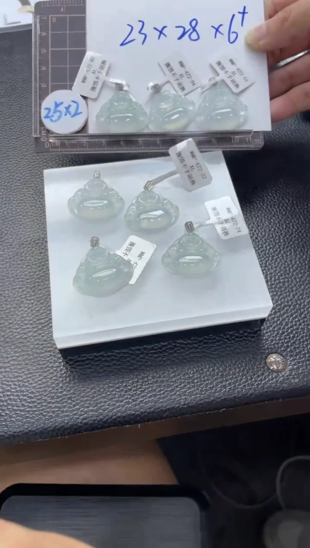 【闪购商品】翡翠挂件18K金镶嵌佛公FL39多样性发其一CP配绳