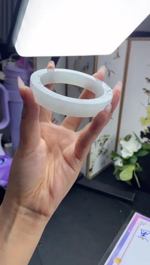 【闪购商品】定制翡翠手镯未镶嵌【一一】正圈圆条AYY28DZS