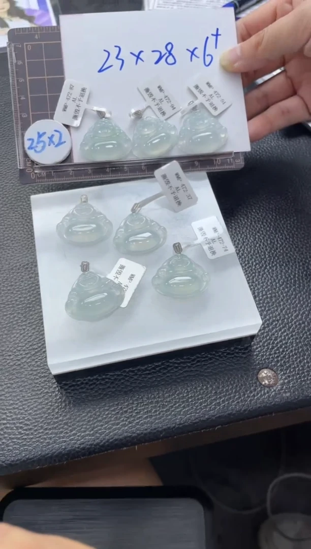 【闪购商品】翡翠挂件18K金镶嵌佛公FL39多样性发其一CP配绳