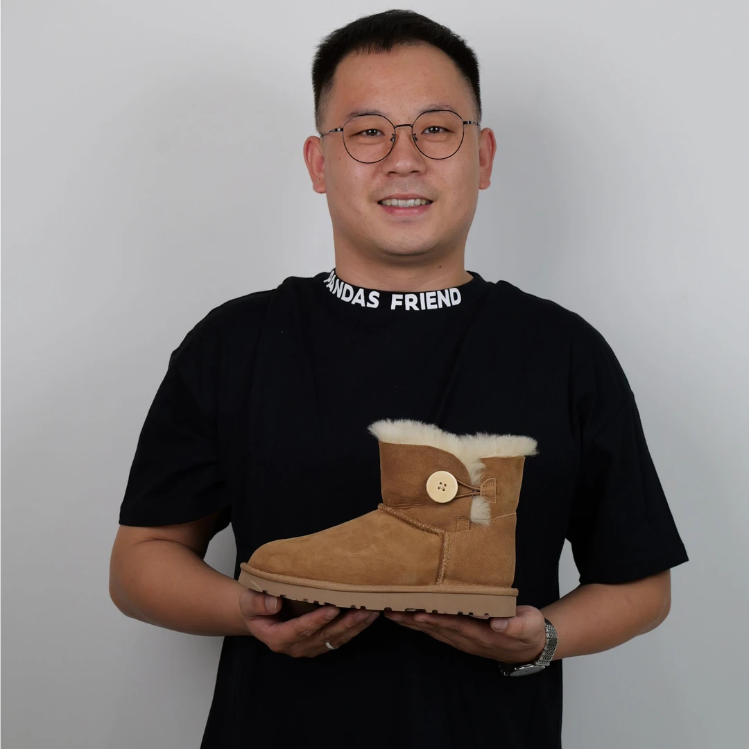 【3352木扣平底低筒】2024年冬季新款时尚雪地靴