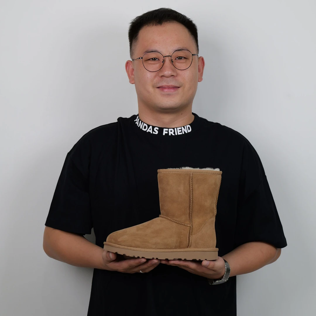 【5825平底中筒】2024年冬季新款时尚雪地靴