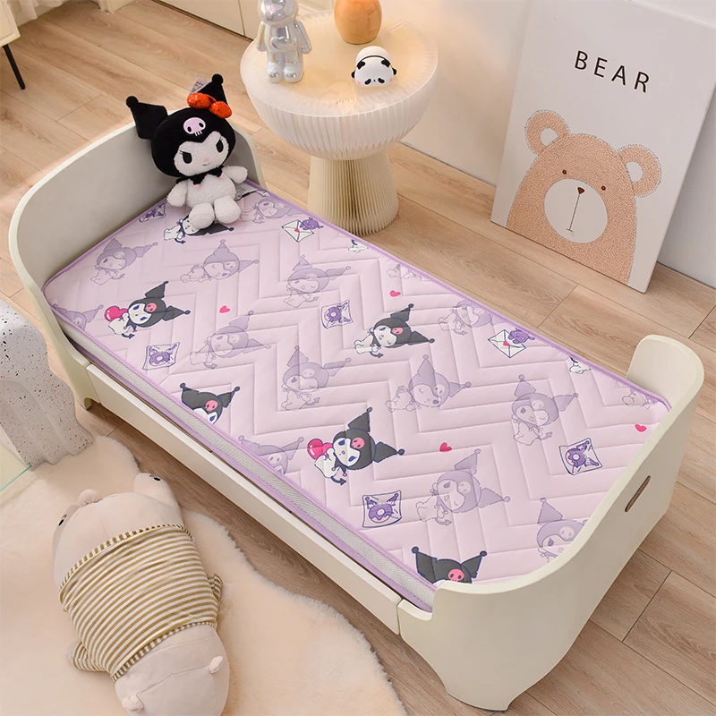 三丽鸥2024新款A类针织棉儿童乳胶床垫儿童幼儿园床垫新生儿加厚