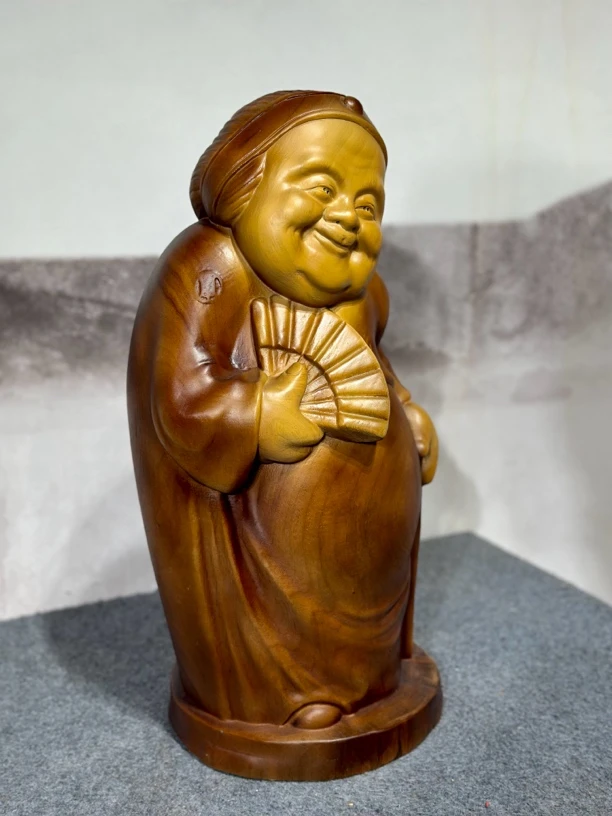 香樟木地主婆摆件根雕艺术品