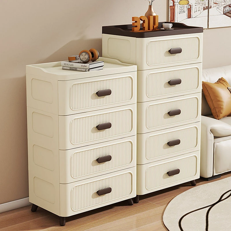 42面宽收纳柜抽屉式新型塑料客厅零食储物多层衣服卧室床头置物柜