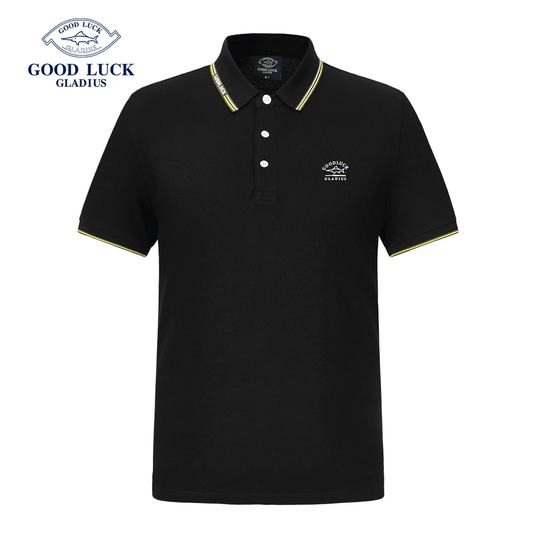 GOOD LUCK德鲨夏季新款Polo衫时尚休闲百搭上衣-L1T43109
