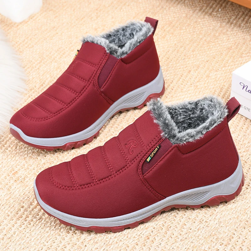 【妈妈保暖棉鞋】冬季加绒加厚 中老年女士健步 保暖耐磨鞋防滑