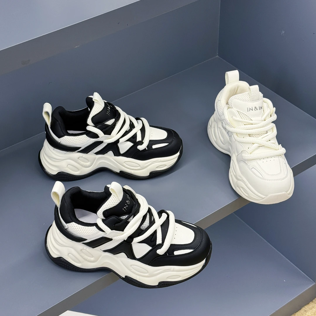 「Qan'h千合女鞋」•2025秋季新款厚底老爹鞋（9160）