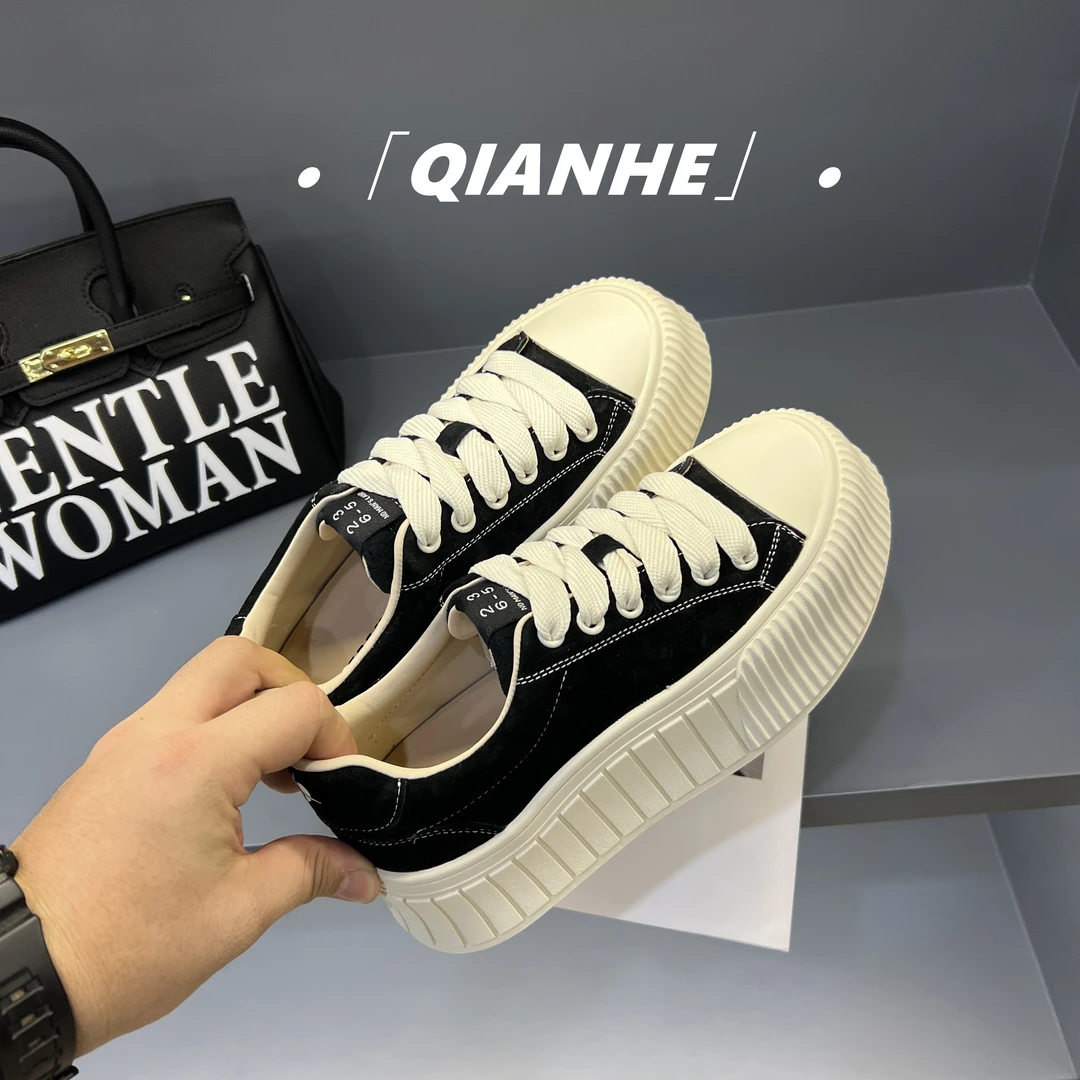 「Qan'h千合女鞋」•百搭ins韩版饼干鞋运动小众女鞋休闲鞋（829-1）