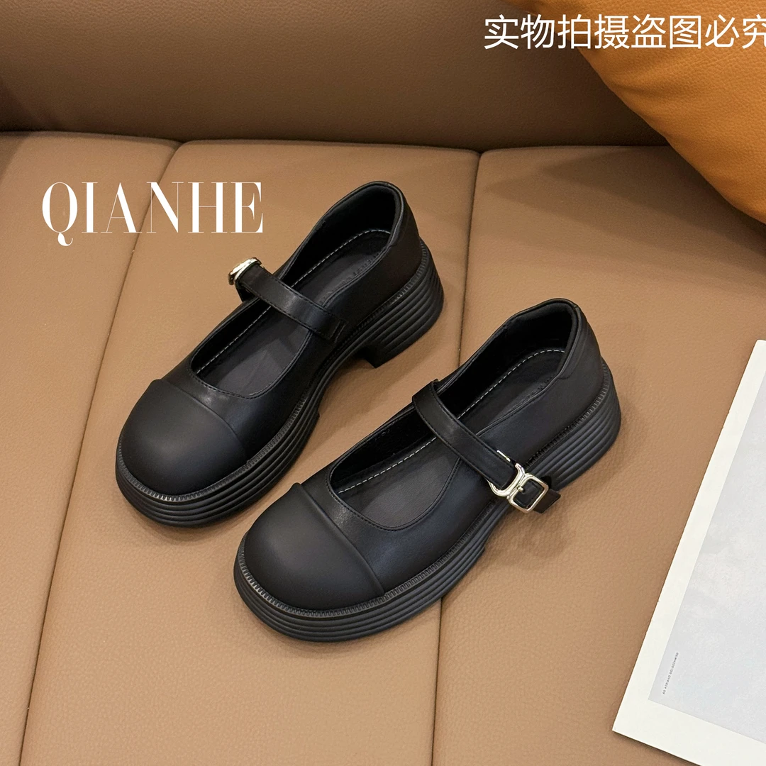 2025新款百搭法式圆头玛丽珍单鞋  断码  处理品（8012-9）