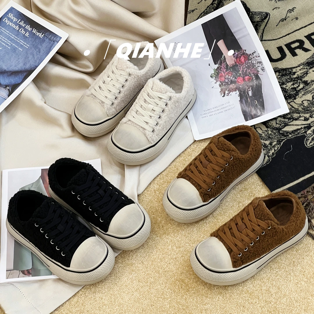 冬季低帮加绒韩版休闲板鞋  瑕疵处理品看好拍 别搞事谢谢（8139）