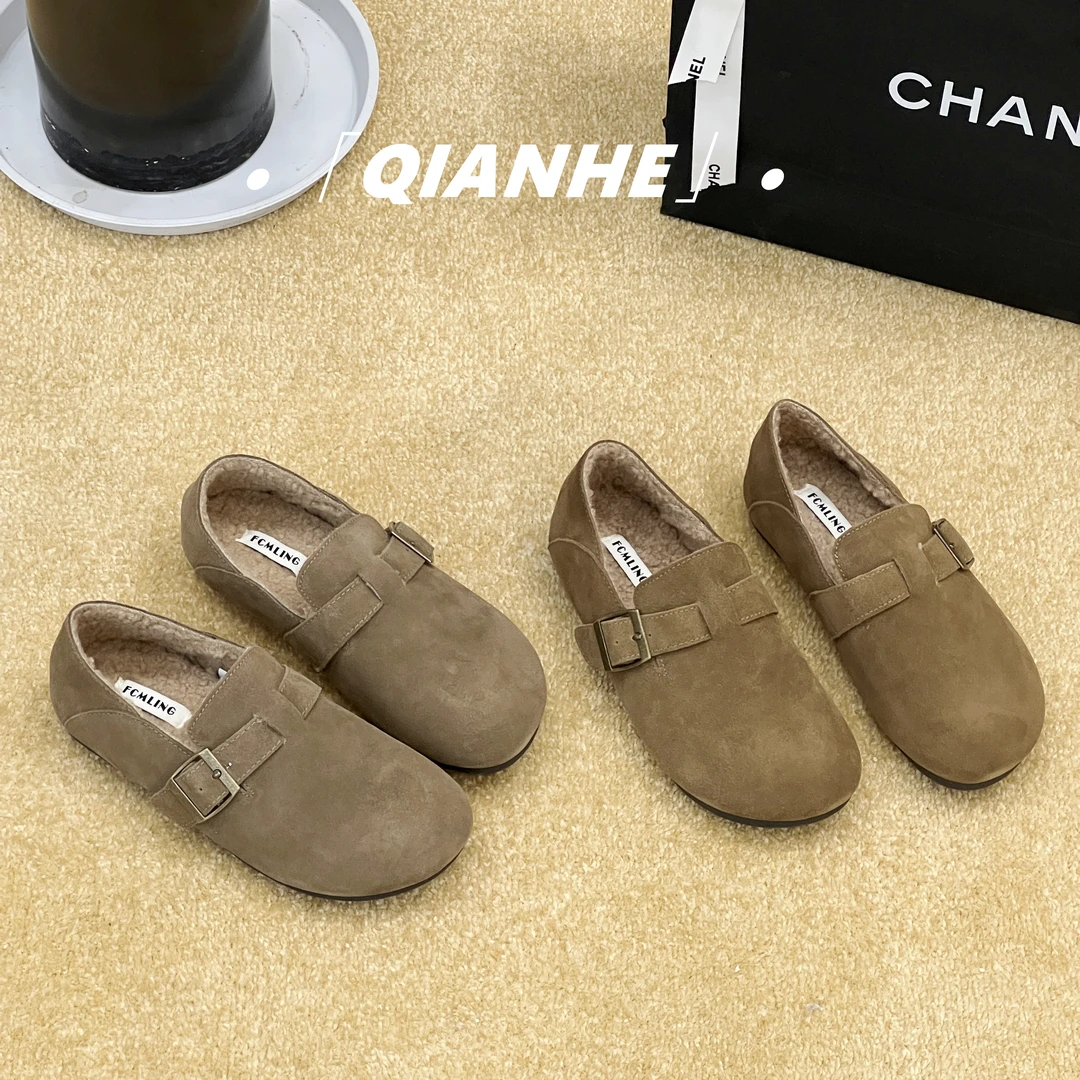 「Qan'h千合女鞋」•冬季单鞋复古勃肯鞋瑕疵次品处理品（239-1M）