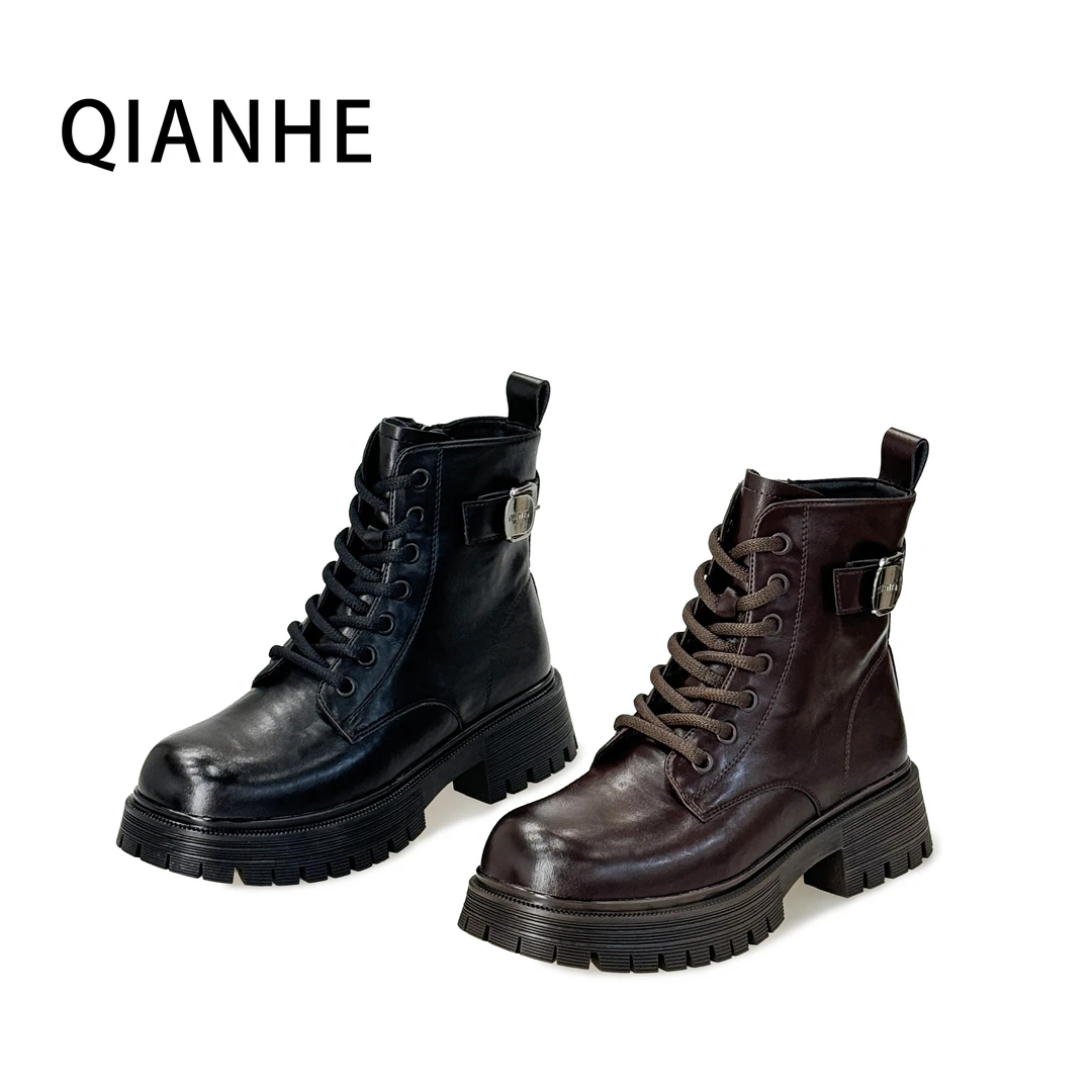 「红宝石」2024款英伦风高定马丁靴（银泰店）（903）