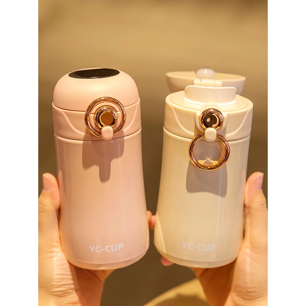 希诺带吸管保温杯女生孕妇产妇专用吸嘴式高颜值新款2023小巧便携