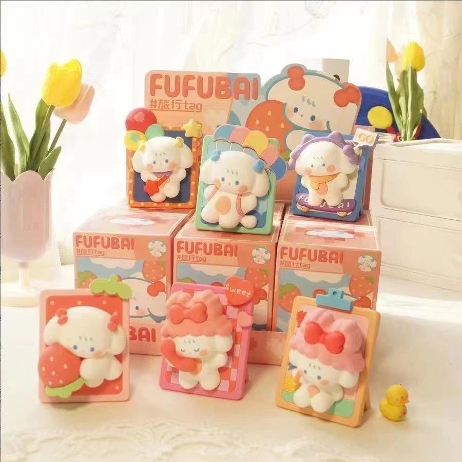 正版FUFUBAI芙芙狗旅行系列潮玩手办玩具摆件礼物公仔盲盒潮玩
