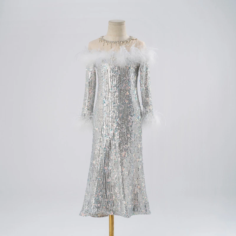 朵拉说儿童礼服裙冬高端女童婚纱生日花童公主裙主持人钢琴演出服