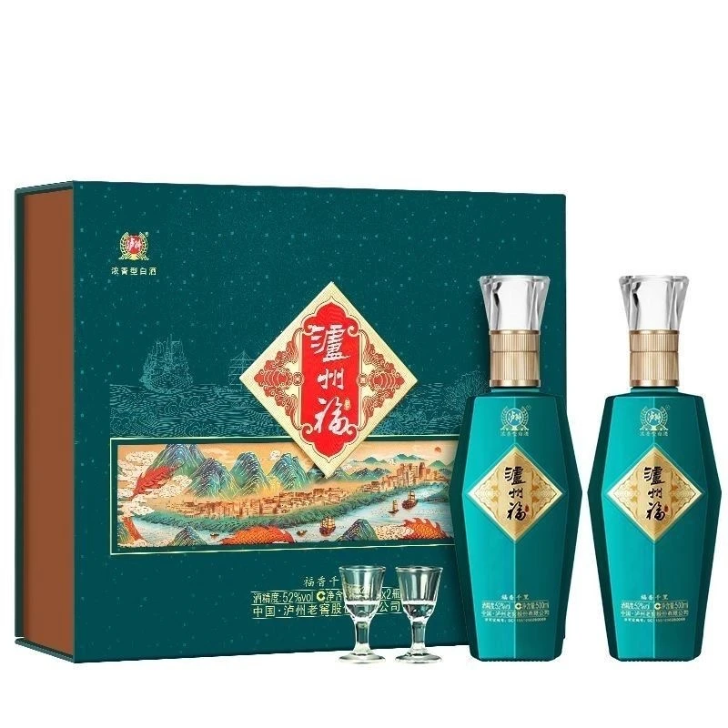 LUZHOU/泸州52度泸州福酒福香千里500ml 浓香型白酒送礼52度500ml
