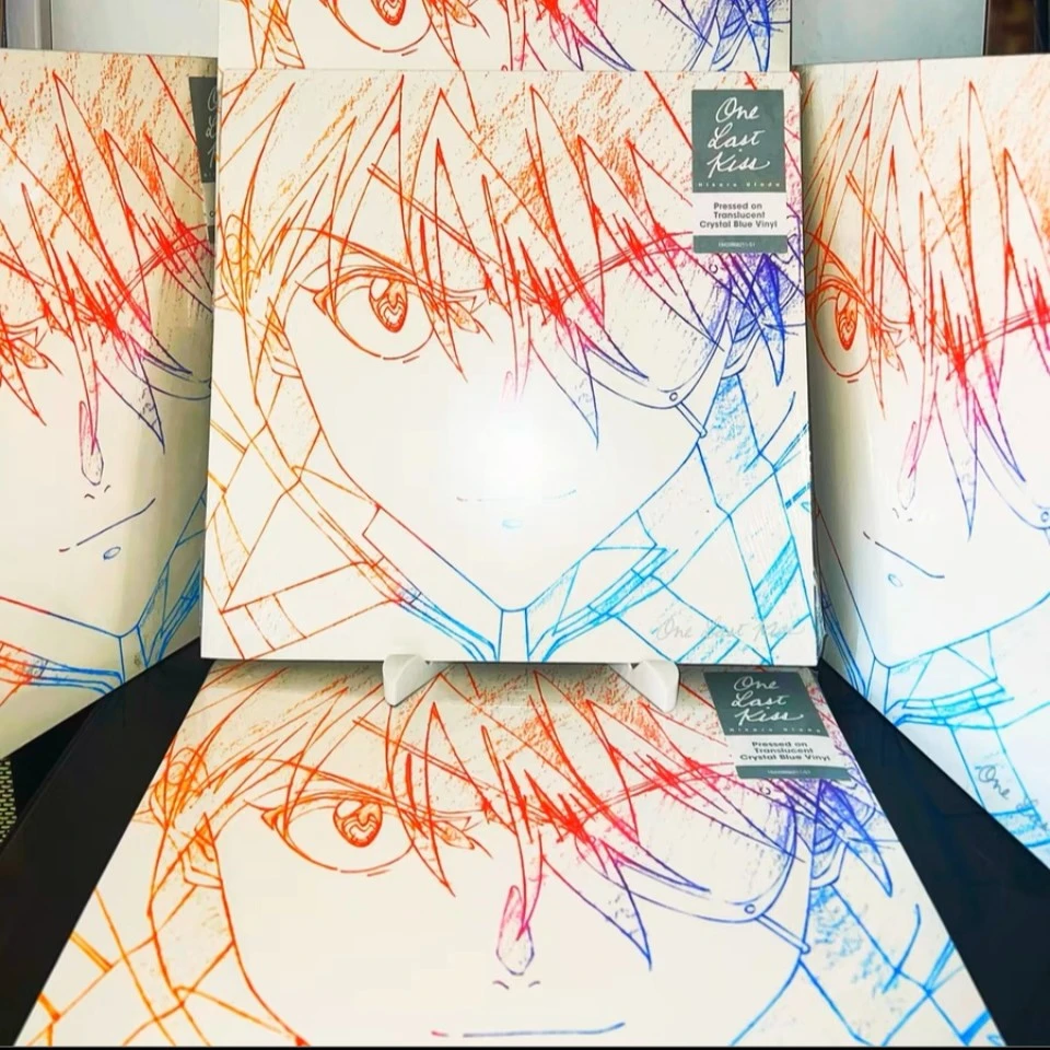 one last kiss 宇多田光 EVA 原声One Last Kiss 蓝胶黑胶唱片LP