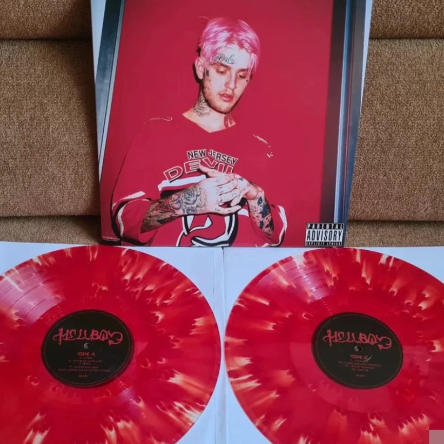 现货 Lil Peep-Hellboy 黑胶 彩胶 官网限量 红色火焰胶