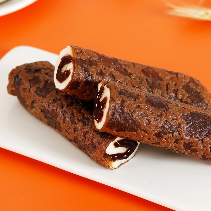 黑巧蛋皮面包巧克力爆浆夹心营养代餐吐司面包